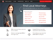 Tablet Screenshot of personalinjury.org